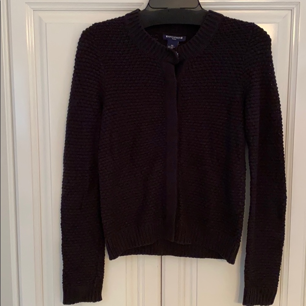 Architect Black Knit Cardigan. Petite.